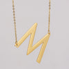 Wholesale 316L Stainless Steel And 316L Stainless Steel Letter Pendant Necklace For Women With Cross Chain And Electroplating Treatment