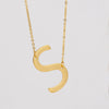 Wholesale 316L Stainless Steel And 316L Stainless Steel Letter Pendant Necklace For Women With Cross Chain And Electroplating Treatment