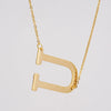 Wholesale 316L Stainless Steel And 316L Stainless Steel Letter Pendant Necklace For Women With Cross Chain And Electroplating Treatment