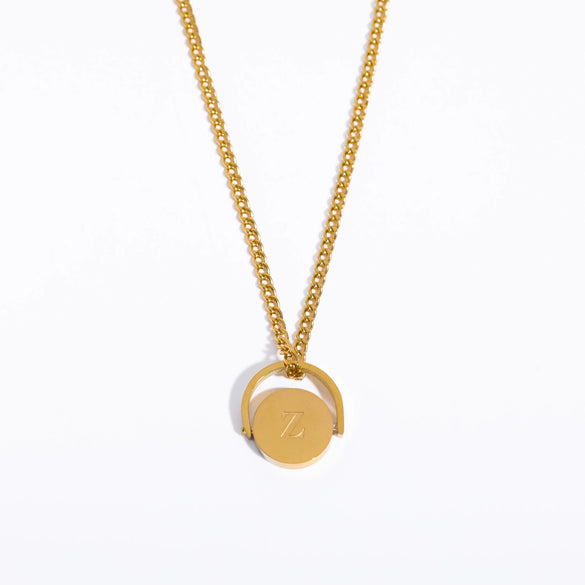 Wholesale Stainless Steel And Titanium Steel Letter Pendant Ochain Necklace With Dripping Oil Design