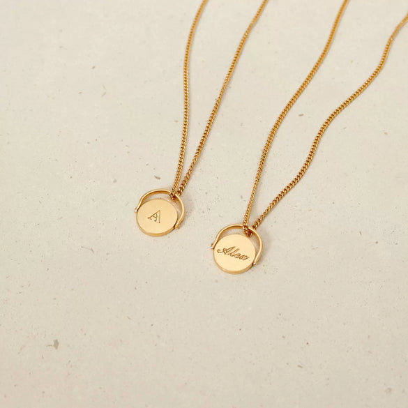 Wholesale Stainless Steel And Titanium Steel Letter Pendant Ochain Necklace With Dripping Oil Design