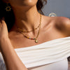 Wholesale Stainless Steel And Titanium Steel Light Luxury Geometric Necklace With Electroplating