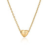 Wholesale Stainless Steel And Titanium Steel Love Heart And Letter Design Necklace For Women With Electroplating