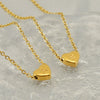 Wholesale Stainless Steel And Titanium Steel Love Heart And Letter Design Necklace For Women With Electroplating