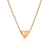 Wholesale Stainless Steel And Titanium Steel Love Heart And Letter Design Necklace For Women With Electroplating