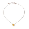 Wholesale Stainless Steel And Titanium Steel Love Split Pendant Necklace With Electroplating Treatment