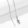 Wholesale Stainless Steel And Titanium Steel Ochain Clavicle Necklace With Geometric Beaded Pendant And Real Gold Plating For Women