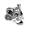 Wholesale Stainless Steel And Titanium Steel Ring Men's And Unisex Jewelry Vintage Sheep Head Geometric Handmade