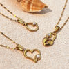 Wholesale Stainless Steel And Titanium Steel U Shaped Retro Minimalist Unisex Necklace With Cross Chain And Electroplating Design