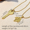 Wholesale Stainless Steel And Titanium Steel Ushaped Pendant Necklace Electroplating Retro Minimalist Unisex Jewelry Cross Chain