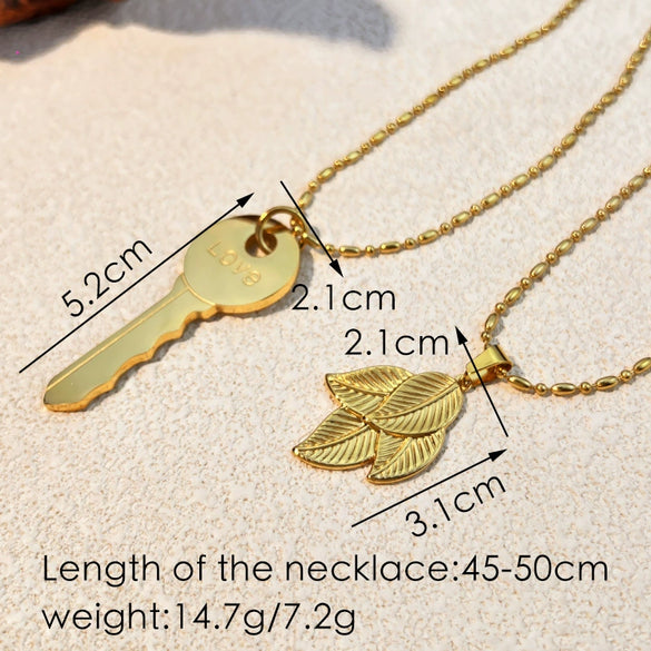 Wholesale Stainless Steel And Titanium Steel Ushaped Pendant Necklace Electroplating Retro Minimalist Unisex Jewelry Cross Chain