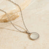 Wholesale Stainless Steel And Titanium Steel Women's Angel Geometric Pendant Necklace With Electroplating Process