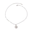 Wholesale Stainless Steel And Titanium Steel Women's Angel Geometric Pendant Necklace With Electroplating Process