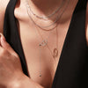 Wholesale 316L Stainless Steel And 316L Stainless Steel Women's Light Luxury Geometric Sunshaped Tassel Adjustable Clavicle Necklace With Electroplating
