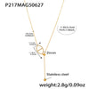 Wholesale 316L Stainless Steel And 316L Stainless Steel Women's Light Luxury Geometric Sunshaped Tassel Adjustable Clavicle Necklace With Electroplating
