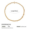 Wholesale Stainless Steel And Titanium Steel Women's Necklace With Conch Starfish Sun Patterns Electroplated Cross Chain Cuban Chain In Ins Nature Style