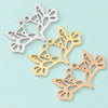 Wholesale Stainless Steel Animal Bird Hollow Doublesided Pendant Jewelry Accessories Finely Polished