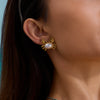 Wholesale Stainless Steel Animal Geometric Style Electroplated Crab Earrings Jewelry