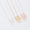 Wholesale Stainless Steel Animal Lion Oshaped Chain Necklace With Electroplating For Women