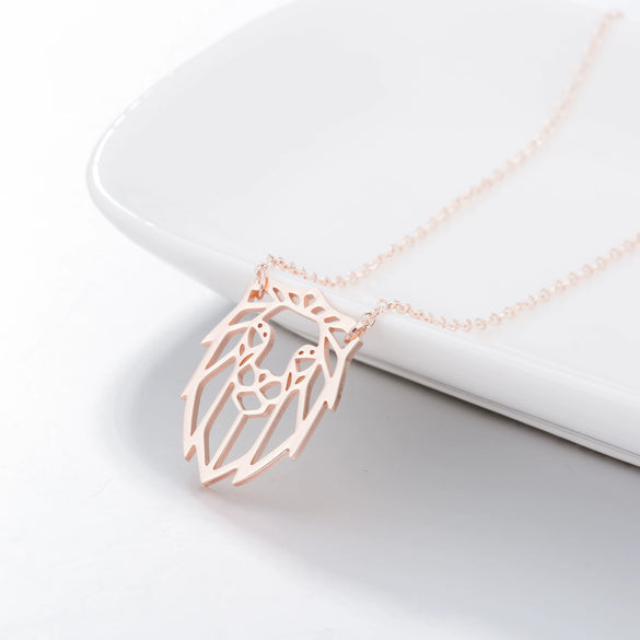 Wholesale Stainless Steel Animal Lion Oshaped Chain Necklace With Electroplating For Women