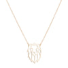 Wholesale Stainless Steel Animal Lion Oshaped Chain Necklace With Electroplating For Women