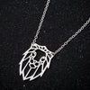 Wholesale Stainless Steel Animal Lion Oshaped Chain Necklace With Electroplating For Women