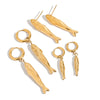 Wholesale Stainless Steel Animal Shaped Electroplated Exaggerated Women's Earrings