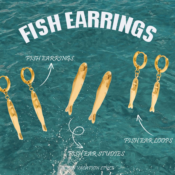 Wholesale Stainless Steel Animal Shaped Electroplated Exaggerated Women's Earrings