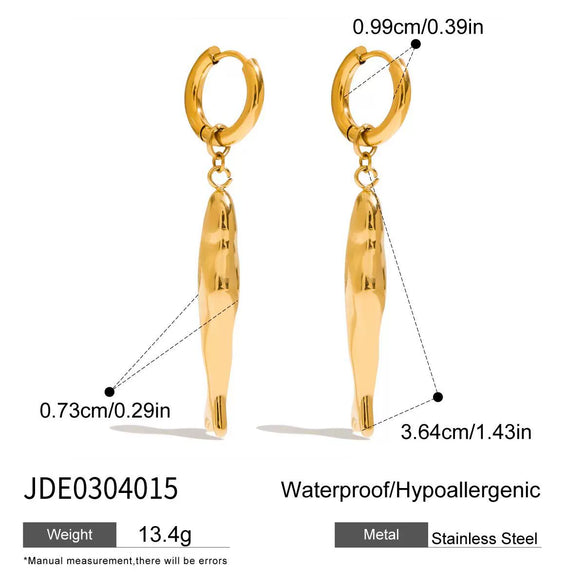 Wholesale Stainless Steel Animal Shaped Electroplated Exaggerated Women's Earrings