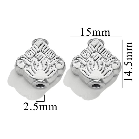 Wholesale Stainless Steel Animal Totem Jewelry Pendant Electroplated Handmade For Bracelet And Necklace