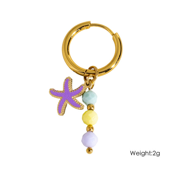 Wholesale Stainless Steel Animal Zodiac Original Design Hoop Earrings For Women With Vacuum In Furnace Electroplating