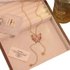 Wholesale Stainless Steel Animal Zodiac Pattern Pull Out Butterfly Pendant Long Sweater Chain Pig Nose Necklace Jewelry