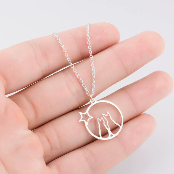 Wholesale Stainless Steel Animal Zodiac Pendant Necklace With Ochain Light Luxury Electroplated For Women