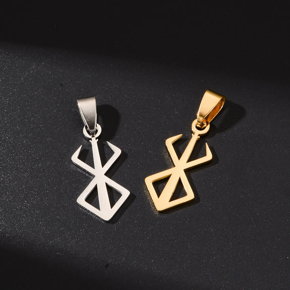 Wholesale Stainless Steel Anime Egg Pendant With Electroplating Berserk Sword Wind Legend Style