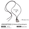 Wholesale Stainless Steel Asymmetrical Liquid Glossy Cut Out Pendant Necklace With Geometric Pattern And Electroplating For Women