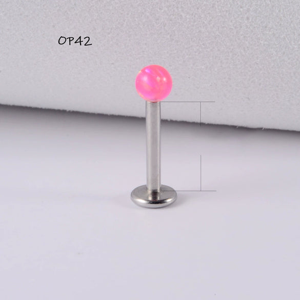 Wholesale Stainless Steel Australian Gem Fashion Ol Round Bead Polishing Ear Ring