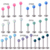 Wholesale Stainless Steel Australian Gem Fashion Ol Round Bead Polishing Ear Ring