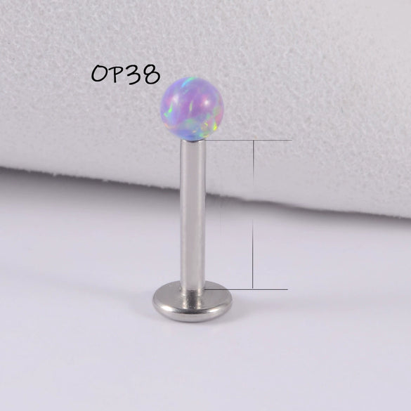 Wholesale Stainless Steel Australian Gem Fashion Ol Round Bead Polishing Ear Ring