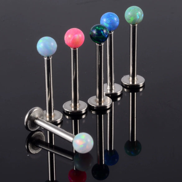 Wholesale Stainless Steel Australian Gem Fashion Ol Round Bead Polishing Ear Ring
