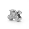 Wholesale Stainless Steel Baby Carriage Owl Heart Beads Accessories With Woven Rope And Electroplating Treatment