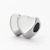 Wholesale Stainless Steel Baby Carriage Owl Heart Beads Accessories With Woven Rope And Electroplating Treatment