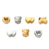 Wholesale Stainless Steel Baby Carriage Owl Heart Beads Accessories With Woven Rope And Electroplating Treatment
