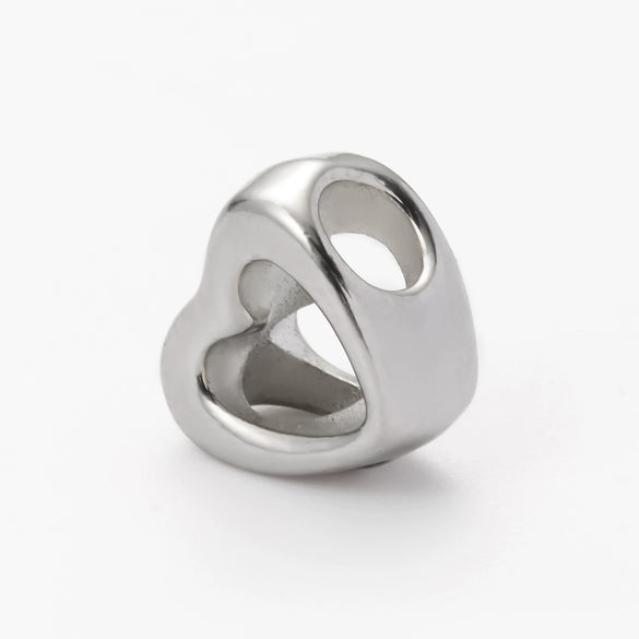 Wholesale Stainless Steel Baby Carriage Owl Heart Beads Accessories With Woven Rope And Electroplating Treatment