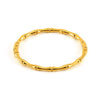 Wholesale 316L Stainless Steel Bamboo Titanium Steel Beaded Plain Ring Bracelet With Electroplating Design