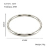 Wholesale 316L Stainless Steel Bamboo Titanium Steel Beaded Plain Ring Bracelet With Electroplating Design