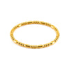 Wholesale 316L Stainless Steel Bamboo Titanium Steel Beaded Plain Ring Bracelet With Electroplating Design