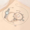 Wholesale Stainless Steel Band Diamond Ladies Quartz Watch With Round Dial And Leisure Style