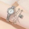 Wholesale Stainless Steel Band Diamond Ladies Quartz Watch With Round Dial And Leisure Style