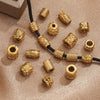 Wholesale Stainless Steel Bead Accessories With Hirback Pattern And Electroplating Process Light Luxury Style Drum Beads