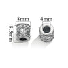 Wholesale Stainless Steel Bead Accessories With Hirback Pattern And Electroplating Process Light Luxury Style Drum Beads